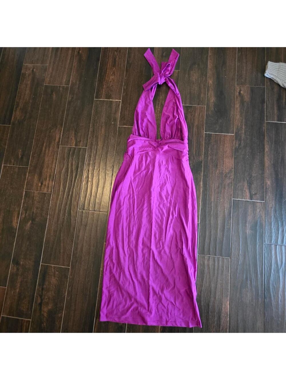SHEIN Women's Purple and Pink Dress